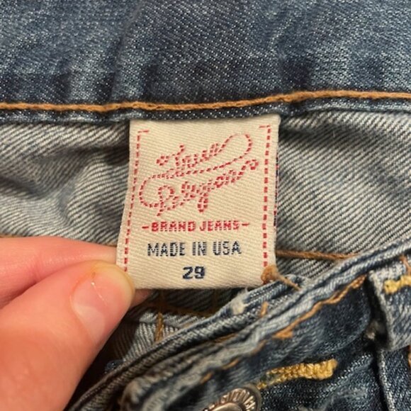 True Religion Bootcut Distressed Denim Jeans - Women's 29 - Picture 5 of 5